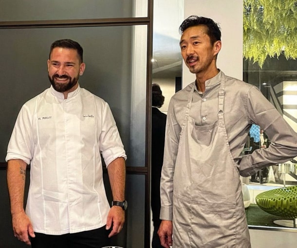 Cuatro manos en el El Poblet con Luis Valls y Atsushi Tanaka…